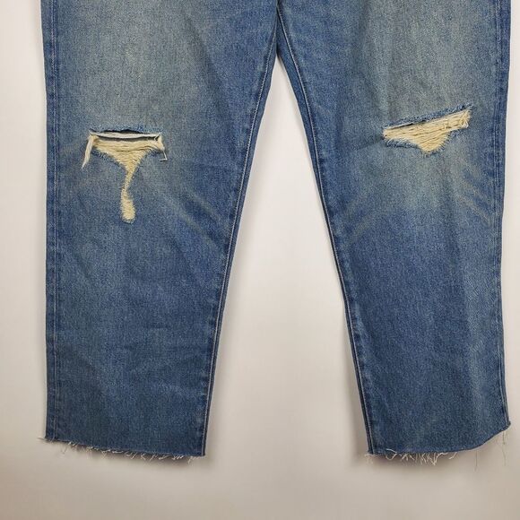 J. CREW BA646 Slouchy boyfriend jean in Southern Sky wash Mid Rise Rips Holes - Picture 3 of 12